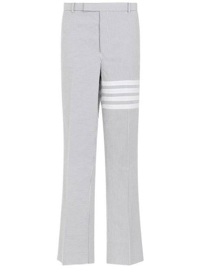 4 Bar Stripe Tailored Straight Pants Grey - THOM BROWNE - BALAAN 2