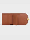 Triomphe Canvas Small Half Wallet Tan - CELINE - BALAAN 4