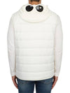 Shell R Mix Goggle Hooded Padded Vest White - CP COMPANY - BALAAN 6