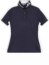 Women's PIP Short Sleeve Polo Shirt Navy - J.LINDEBERG - BALAAN 2