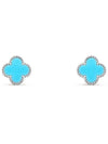 Sweet Alhambra Earrings Silver Blue - VANCLEEFARPELS - BALAAN 2