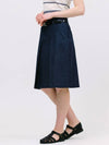 Low Belted A-Line Skirt Navy - JUN BY JUN K - BALAAN 3