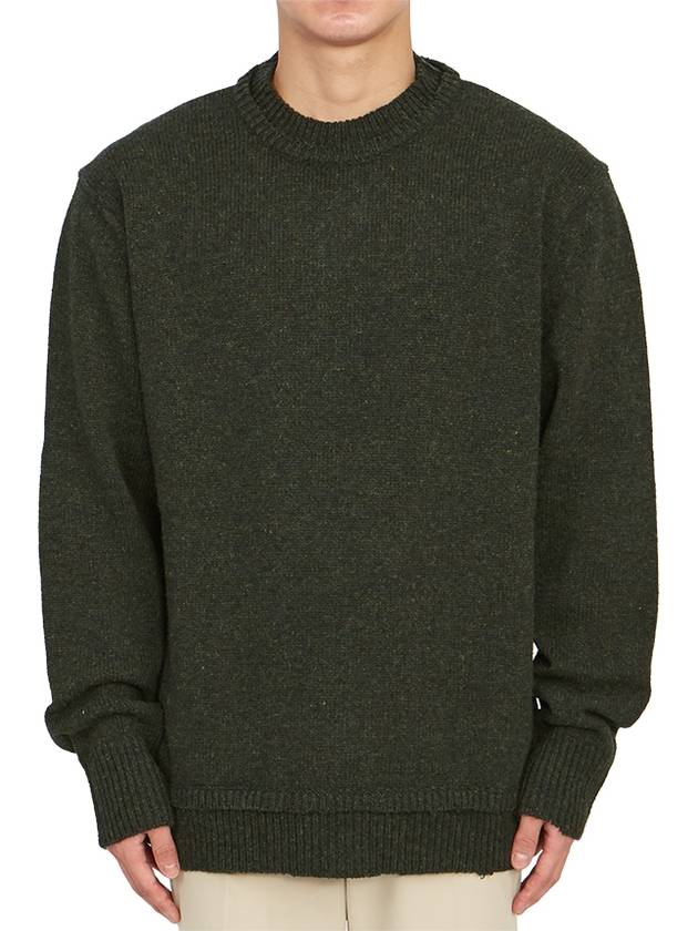 Back Stitch Elbow Patch Knit Top Charcoal - MAISON MARGIELA - BALAAN 4