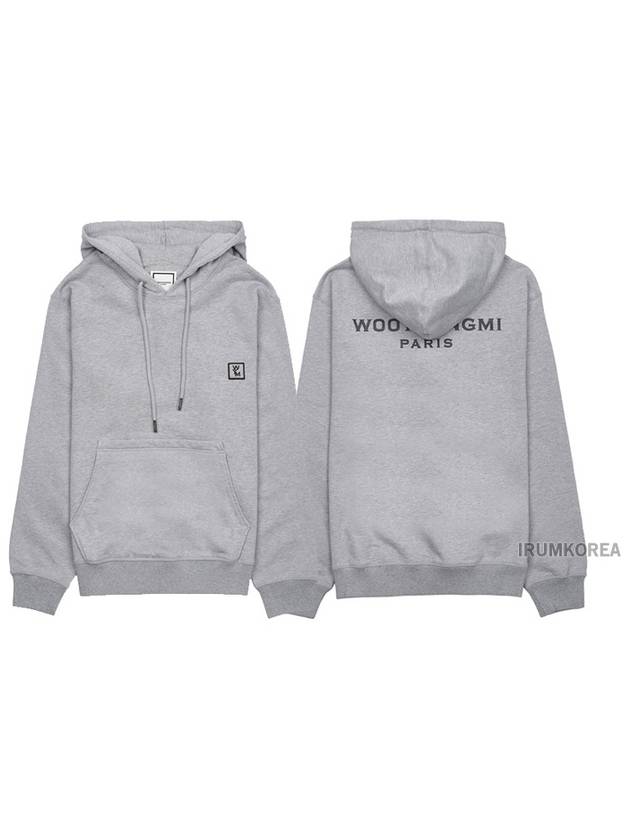 Back logo cotton hood gray - WOOYOUNGMI - BALAAN 2