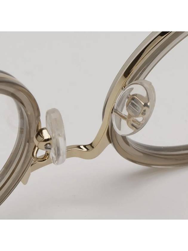 Eyewear Round Eyeglasses Gold Grey - CELINE - BALAAN 7