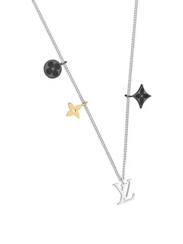 LV Instinct Pendant Necklace Silver - LOUIS VUITTON - BALAAN 3