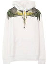 Yellow Wing Print Hoodie White - MARCELO BURLON - BALAAN 1