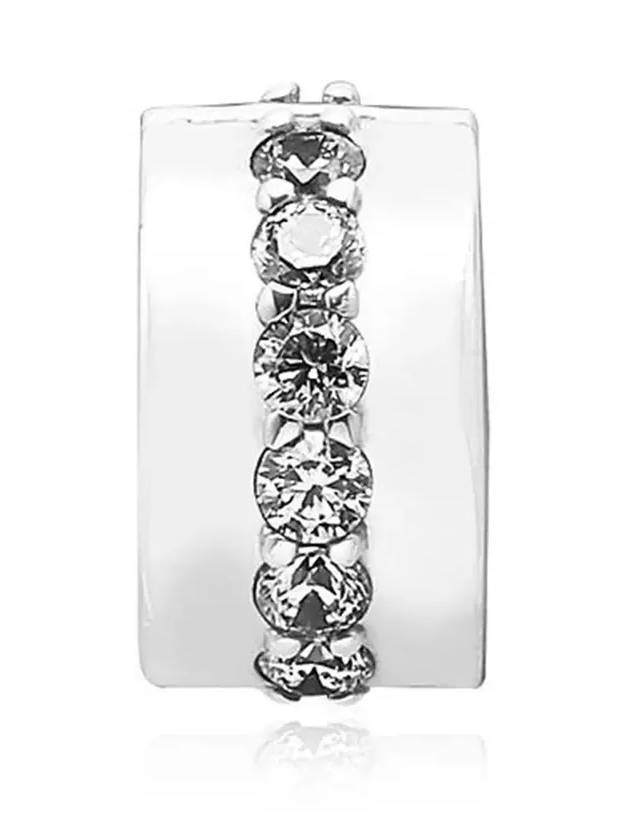 Sparkling Row Clip Bracelet Charm Silver - PANDORA - BALAAN 4