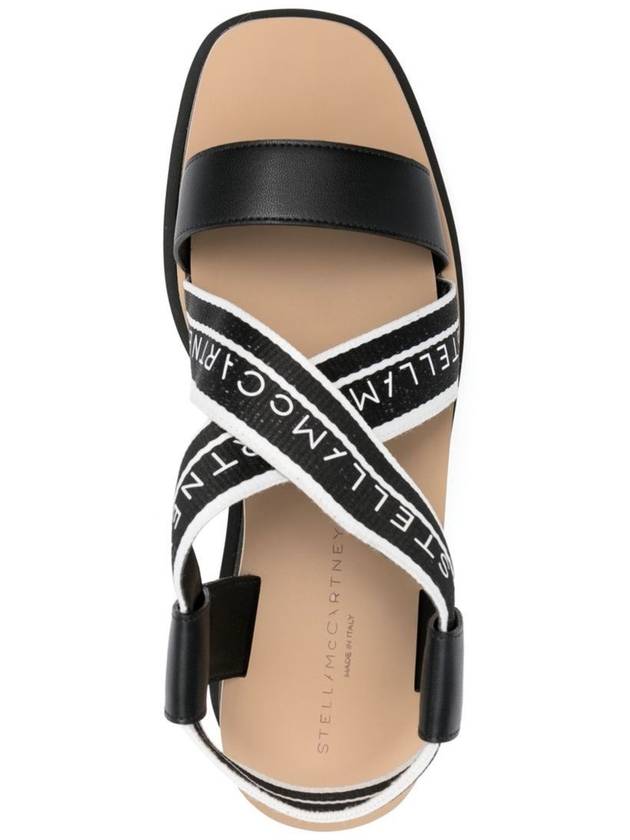 striped platform sandals black - STELLA MCCARTNEY - BALAAN 5