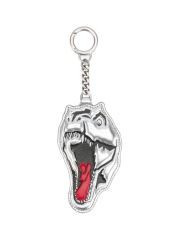 YSL Men s Dinosaur Motif Leather Key Holder Keychain Keyring Bag Charm - SAINT LAURENT - BALAAN 1