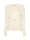 ORB Logo Knit Top White - VIVIENNE WESTWOOD - BALAAN 2