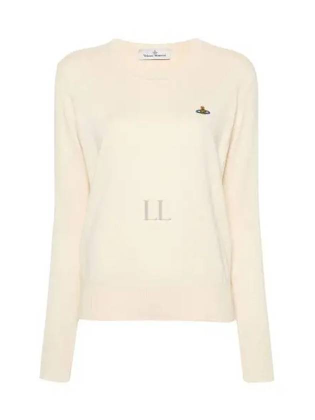 ORB Logo Knit Top White - VIVIENNE WESTWOOD - BALAAN 2