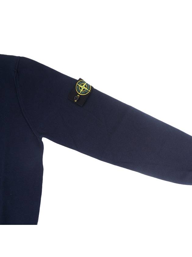 Crewneck Soft Cotton Knit Top Navy - STONE ISLAND - BALAAN 5