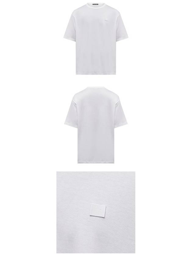 Face Patch Short Sleeve T-Shirt White - ACNE STUDIOS - BALAAN 5