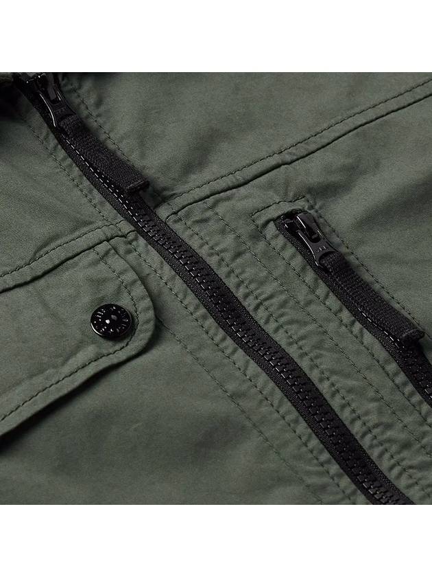 Supima Cotton Twill Stretch-TC Jacket Khaki - STONE ISLAND - BALAAN 4