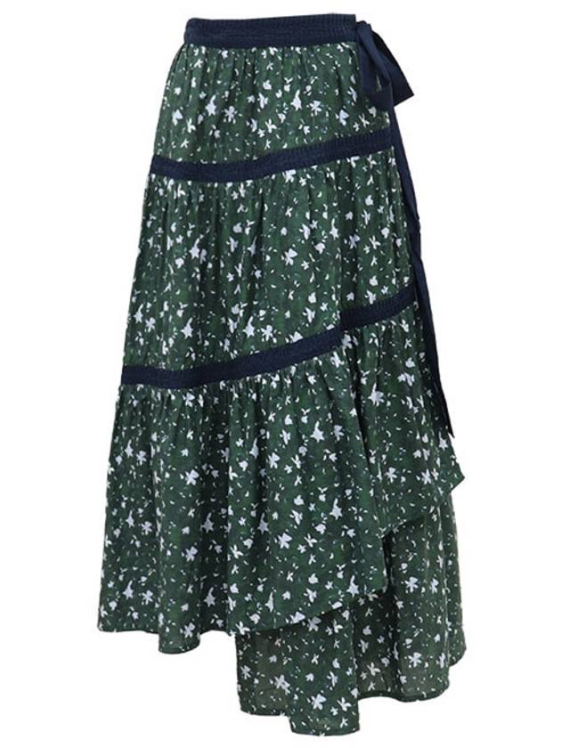 Merlet Forest Floral Wrap Skirt - MERLETTE - BALAAN 1