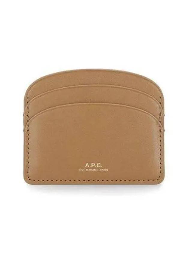 APC Half Moon Logo Card Wallet Mustard PXAWV F63270 - A.P.C. - BALAAN 1