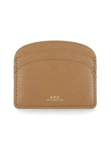 APC Half Moon Logo Card Wallet Mustard PXAWV F63270 - A.P.C. - BALAAN 1