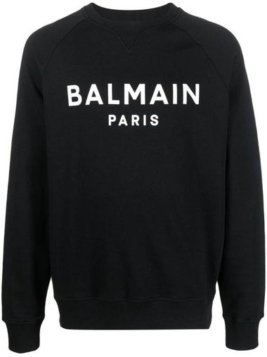 Logo print sweatshirt DH1JQ005BB65 EAB - BALMAIN - BALAAN 1