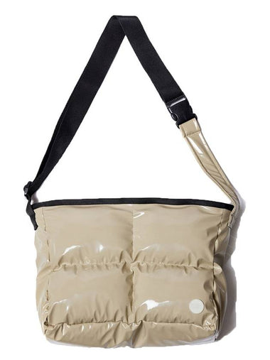 2 Way Padded Messenger Bag Beige - DON’T ASK MY PLAN - BALAAN 1