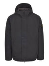 Techno Fabric Hooded Jacket Black - STONE ISLAND - BALAAN 2