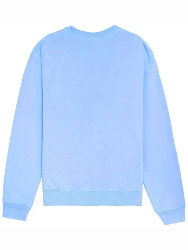 Wellness Crew Neck Cotton Sweatshirt Light Blue - SPORTY & RICH - BALAAN 4