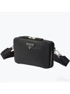 Brique Saffiano Leather Cross Bag Black - PRADA - BALAAN 2