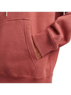 Swoosh Crew Neck Brushed Hoodie Canyon Rust - NIKE - BALAAN 3