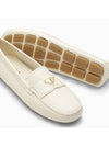 Women's Ivory Leather Loafer 1DD082005ATG White BPG - PRADA - BALAAN 5