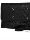 Signature Stitch Hand Strap Long Wallet Black - MAISON MARGIELA - BALAAN 4