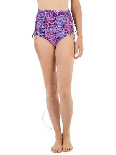 Isabel Marant Ladies Selaris Violet Geometric-Print Bikini Bottoms, Brand Size 36 (US Size 2) - ISABEL MARANT - BALAAN 1