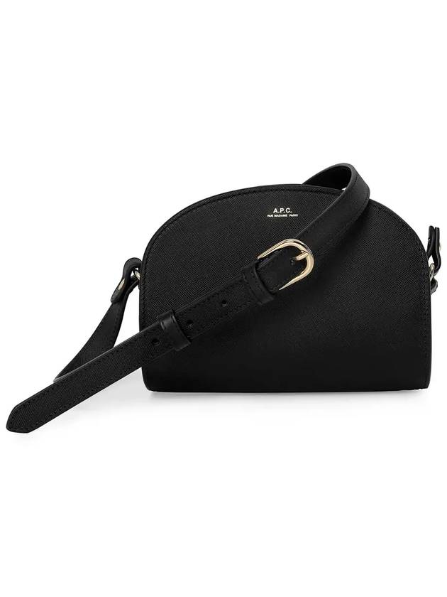 Saffiano Demi Rune Mini Cross Bag Black - A.P.C. - BALAAN.