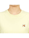 Fox Head Patch Regular Short Sleeve T-Shirt Chalk Yellow - MAISON KITSUNE - BALAAN 6