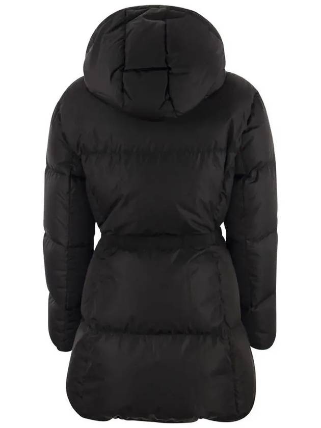 Sirli Belted Hooded Short Padding Black - MONCLER - BALAAN 4