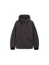 David Canvas Hooded Jacket Charcoal - STONE ISLAND - BALAAN 2