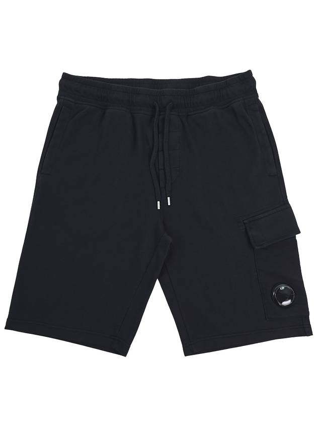 Light Fleece Utility Shorts Black - CP COMPANY - BALAAN 2