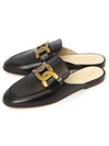 Metal Chain Leather Mule Black - TOD'S - BALAAN 2