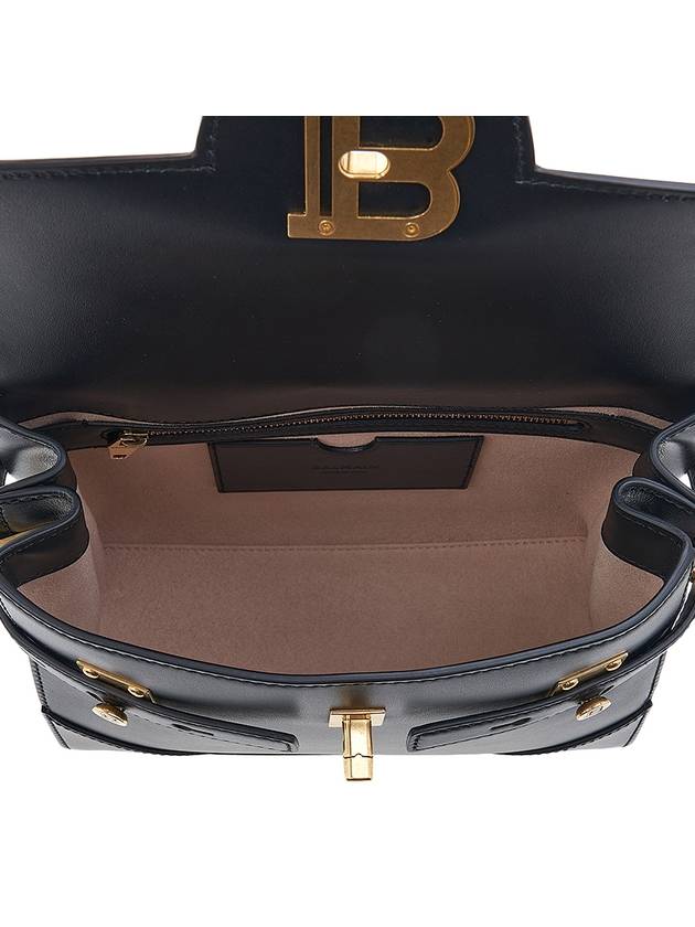 B-Buzz Logo Leather Cross Bag Black - BALMAIN - BALAAN 11