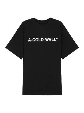 Essential Logo T Shirt Black Short Sleeve Tee - A-COLD-WALL - BALAAN 1