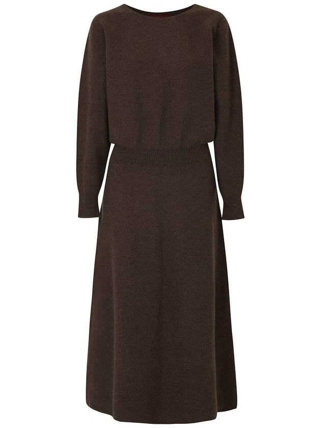 Cashmere Blend Whole Garment Knit Dress C3KOP71 - CALLAITE - BALAAN 6