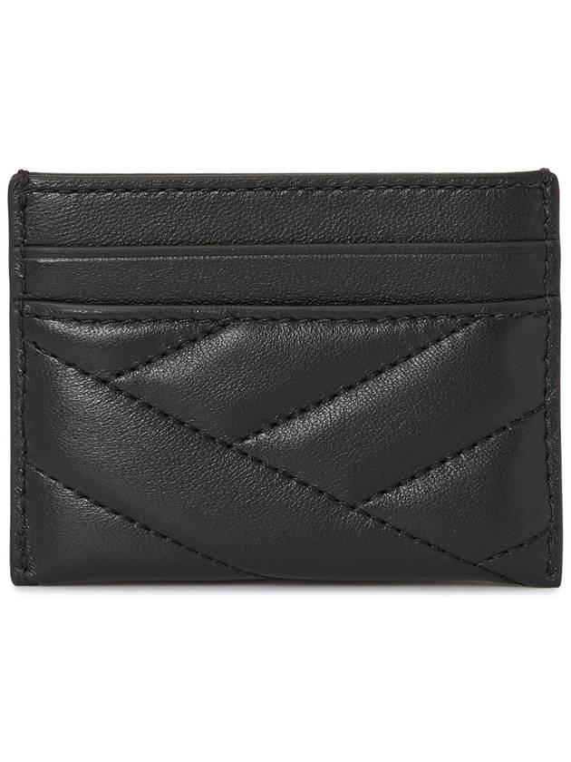 Kira Chevron Logo Card Wallet Black - TORY BURCH - BALAAN 3