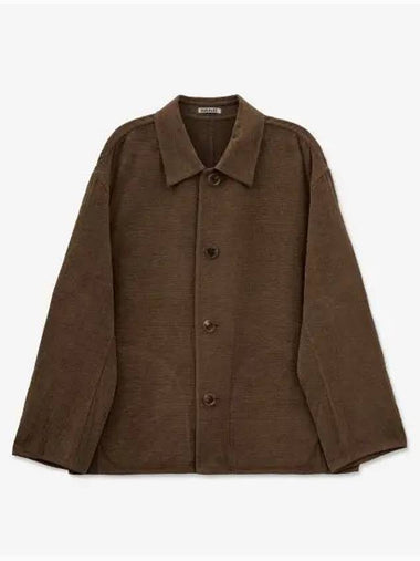 Melton blouson jacket brown A23SB02MWBROWN - AURALEE - BALAAN 1