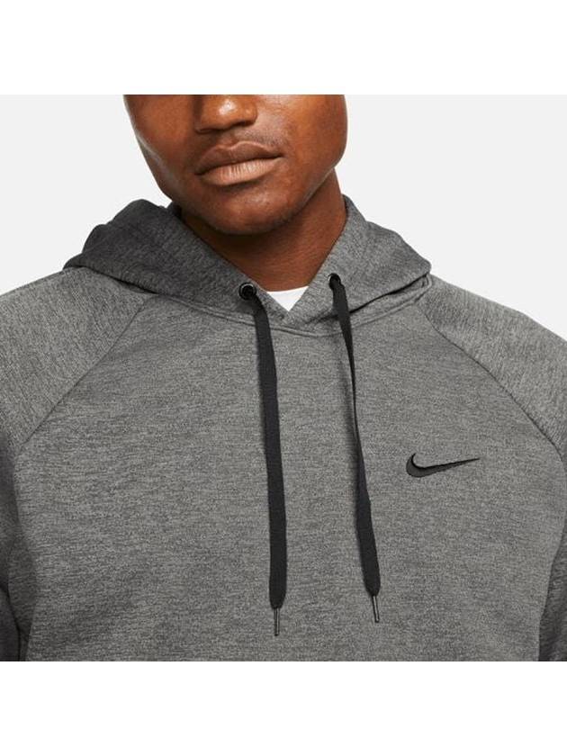 Thermafit Fitness Hoodie Charcoal Heather - NIKE - BALAAN 3