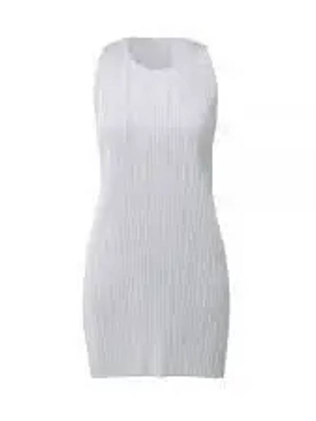 Pleated Sleeveless Short Dress Grey - ISSEY MIYAKE - BALAAN 2