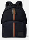 Rainbow Stripe Logo Patch Backpack Black - PAUL SMITH - BALAAN 2