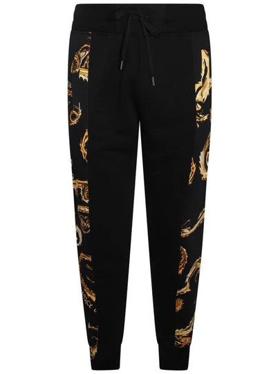 Print Drawstring Training Track Pants Black Gold - VERSACE - BALAAN 2