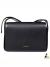 Embossed Logo Sling Small Calfskin Leather Shoulder Bag Black - JIL SANDER - BALAAN 2