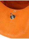 Orange Clemence Lindy 34 Silver P - HERMES - BALAAN 7