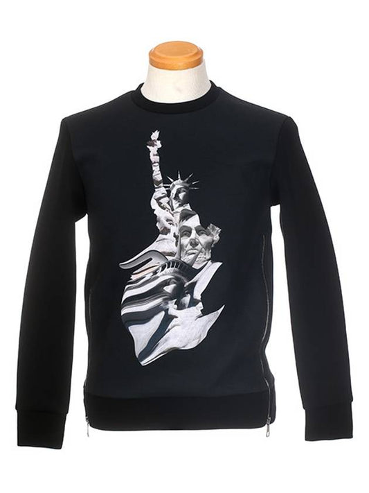 Statue of Liberty Sweatshirt Black - NEIL BARRETT - BALAAN 2