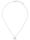 GG Marmont 925 Sterling Silver Necklace Silver - GUCCI - BALAAN 1